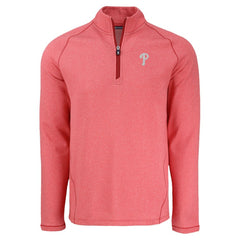 MLB Philadelphia Phillies Cutter & Buck Peshastin Eco Fleece Recycled Raglan Quarter-Zip Top
