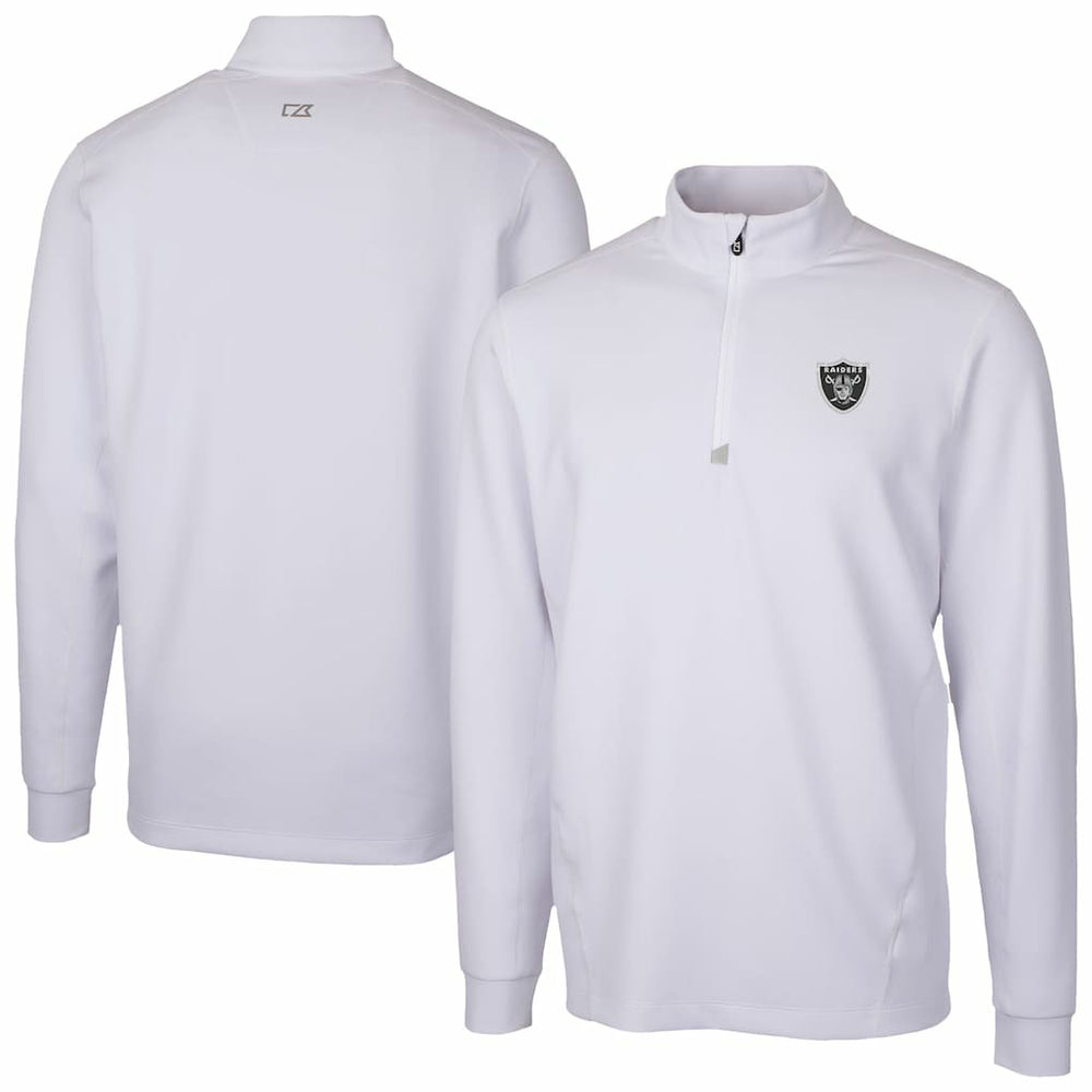 Cutter & Buck Traverse Stretch Quarter-Zip Top - Las Vegas Raiders