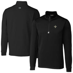 Cutter & Buck Traverse Stretch Quarter-Zip Top - New Orleans Saints