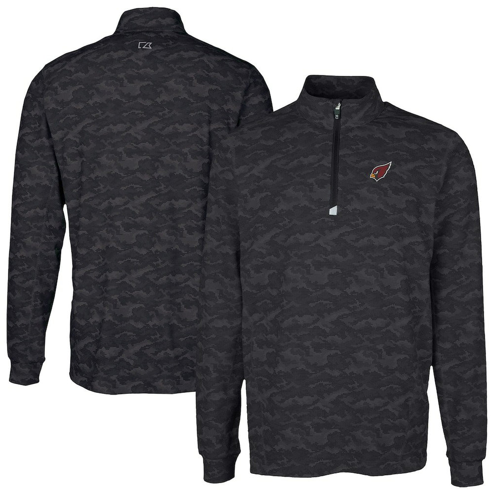 Cutter & Buck Traverse Camo Print Stretch Quarter-Zip Top - Arizona Cardinals
