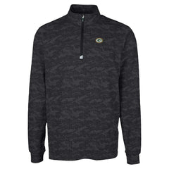 Cutter & Buck Traverse Camo Print Stretch Quarter-Zip Top - Green Bay Packers