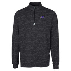 Cutter & Buck Traverse Camo Print Stretch Quarter-Zip Top - Buffalo Bills