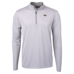Cutter & Buck Virtue Eco Pique Micro Stripe Quarter-Zip Jacket - Baltimore Ravens