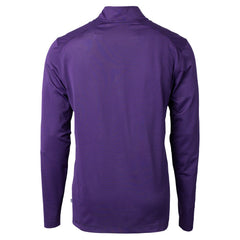 Cutter & Buck Virtue Eco Pique Micro Stripe Quarter-Zip Jacket - Baltimore Ravens