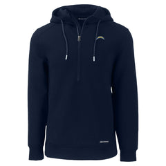 Cutter & Buck Roam Eco Recycled Half-Zip Hoodie - Los Angeles Chargers