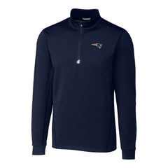 Cutter & Buck Big & Tall Traverse Eco Tri-Blend DryTec Quarter-Zip Jacket - New England Patriots