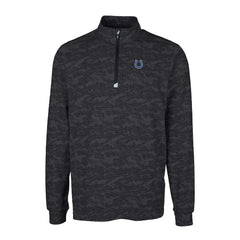 Cutter & Buck Big & Tall Traverse Eco Camo Tri-Blend DryTec Quarter-Zip Jacket - Indianapolis Colts