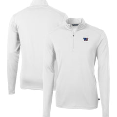 Cutter & Buck Big & Tall Americana Virtue Eco Pique Quarter-Zip Jacket - Washington Commanders
