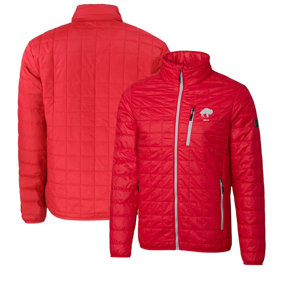 Cutter & Buck Big & Tall Rainier PrimaLoft Eco Insulated Full-Zip Puffer Jacket - Buffalo Bills