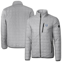 Cutter & Buck Big & Tall Rainier PrimaLoft Eco Insulated Full-Zip Hoodie Puffer Jacket - Indianapolis Colts