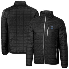 Cutter & Buck Big & Tall Rainier PrimaLoft Eco Insulated Full-Zip Hoodie Puffer Jacket - Indianapolis Colts