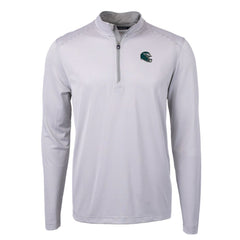 Cutter & Buck Big & Tall Virtue Eco Pique Micro Stripe Tri-Blend Quarter-Zip Jacket - Philadelphia Eagles