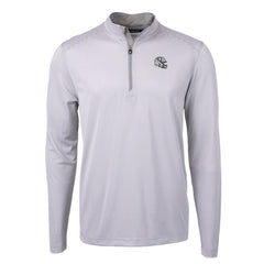 Cutter & Buck Big & Tall Virtue Eco Pique Micro Stripe Tri-Blend Quarter-Zip Jacket - Indianapolis Colts