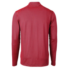 Cutter & Buck Big & Tall Virtue Eco Pique Micro Stripe Tri-Blend Quarter-Zip Jacket - Buffalo Bills