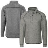 Cutter & Buck Big & Tall Mainsail Sweater-Knit Raglan Half-Zip Jacket - Los Angeles Chargers