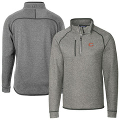 Cutter & Buck Big & Tall Mainsail Sweater-Knit Half-Zip Jacket - Chicago Bears