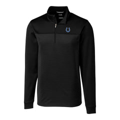 Cutter & Buck Traverse Eco Stripe Tri-Blend DryTec Quarter-Zip Jacket - Indianapolis Colts