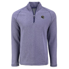 Cutter & Buck Peshastin Eco Fleece Tri-Blend Raglan Recycled Quarter-Zip Jacket - Baltimore Ravens