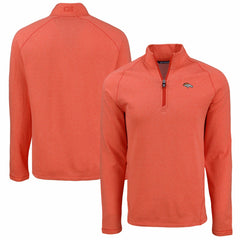 Cutter & Buck Peshastin Eco Fleece Tri-Blend Raglan Recycled Quarter-Zip Jacket - Denver Broncos