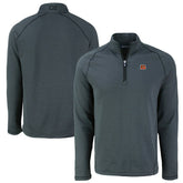 Cutter & Buck Peshastin Eco Fleece Tri-Blend Raglan Recycled Quarter-Zip Jacket - Cincinnati Bengals