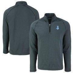 Cutter & Buck Peshastin Eco Fleece Tri-Blend Raglan Recycled Quarter-Zip Jacket - Detroit Lions