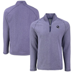 Cutter & Buck Peshastin Eco Fleece Tri-Blend Raglan Recycled Quarter-Zip Jacket - Minnesota Vikings