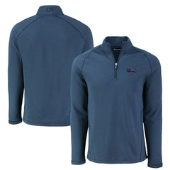 Cutter & Buck Peshastin Eco Fleece Tri-Blend Raglan Recycled Quarter-Zip Jacket - Philadelphia Eagles