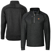 Cutter & Buck Big & Tall Mainsail Sweater-Knit Raglan Half-Zip Jacket - Cincinnati Bengals