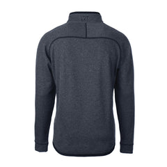 Cutter & Buck Big & Tall Mainsail Sweater-Knit Raglan Half-Zip Jacket - Detroit Lions