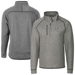 Cutter & Buck Big & Tall Mainsail Sweater-Knit Raglan Half-Zip Jacket - Philadelphia Eagles