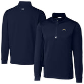 Cutter & Buck Big & Tall Traverse Stretch Quarter-Zip Top - Los Angeles Chargers