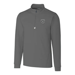 Cutter & Buck Big & Tall Traverse Stretch Quarter-Zip Top - Las Vegas Raiders