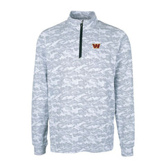 Cutter & Buck Big & Tall Traverse Eco Camo Tri-Blend DryTec Quarter-Zip Jacket - Washington Commanders