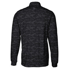 Cutter & Buck Big & Tall Traverse Eco Camo Tri-Blend DryTec Quarter-Zip Jacket - Detroit Lions