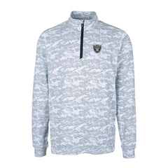 Cutter & Buck Big & Tall Traverse Eco Camo Tri-Blend DryTec Quarter-Zip Jacket - Las Vegas Raiders