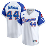 MLB Hank Aaron Atlanta Braves Nike Throwback Cooperstown Collection Limited Jersey