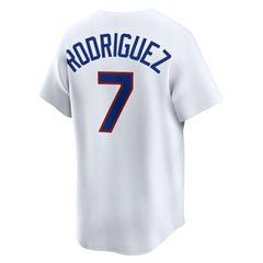 MLB Ivan Rodriguez Texas Rangers Nike Throwback Cooperstown Collection Limited Jersey