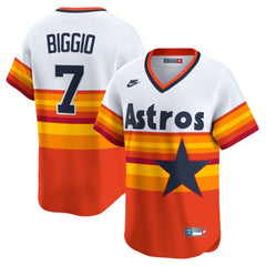 MLB Craig Biggio Houston Astros Nike Throwback Cooperstown Collection Limited Player Jersey