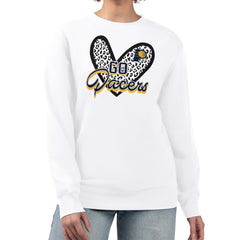 NBA Indiana Pacers G-III 4Her by Carl Banks Women's Leopard Heart Fleece Pullover Sweatshirt