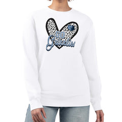 NBA Memphis Grizzlies G-III 4Her by Carl Banks Women's Leopard Heart Fleece Pullover Sweatshirt