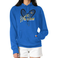 NBA Golden State Warriors G-III 4Her by Carl Banks Women's Leopard Heart Graphic Fleece Pullover Hoodie sale