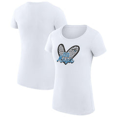 NBA Orlando Magic G-III 4Her by Carl Banks Women's Super-Slim Fit Lightweight Leopard Heart T-Shirt