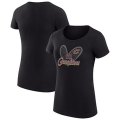 NBA Cleveland Cavaliers G-III 4Her by Carl Banks Women's Super-Slim Fit Lightweight Leopard Heart T-Shirt sale