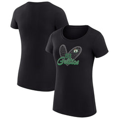 NBA Boston Celtics G-III 4Her by Carl Banks Women's Super-Slim Fit Lightweight Leopard Heart T-Shirt