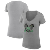 NBA Boston Celtics G-III 4Her by Carl Banks Women's Super-Slim Fit Lightweight Leopard Heart V-Neck T-Shirt