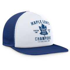 NHL White/Blue Toronto Maple Leafs Fanatics Decades Collection Foam Front Snapback Hat