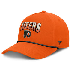 NHL Orange Philadelphia Flyers Fanatics Decades Collection A-Frame Rope Adjustable Hat