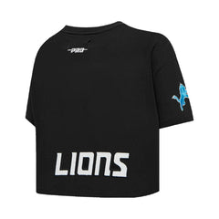 Amon-Ra St. Brown Pro Standard Women's Player Name & Number Cropped Boxy T-Shirt - Detroit Lions