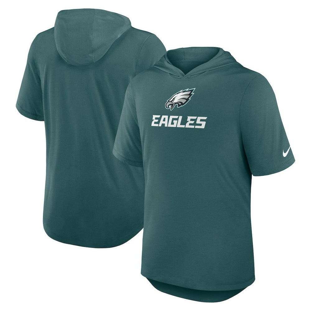 Lockup Tri-Blend Hoodie T-Shirt - Philadelphia Eagles