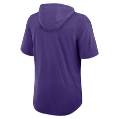 Lockup Tri-Blend Hoodie T-Shirt - Minnesota Vikings